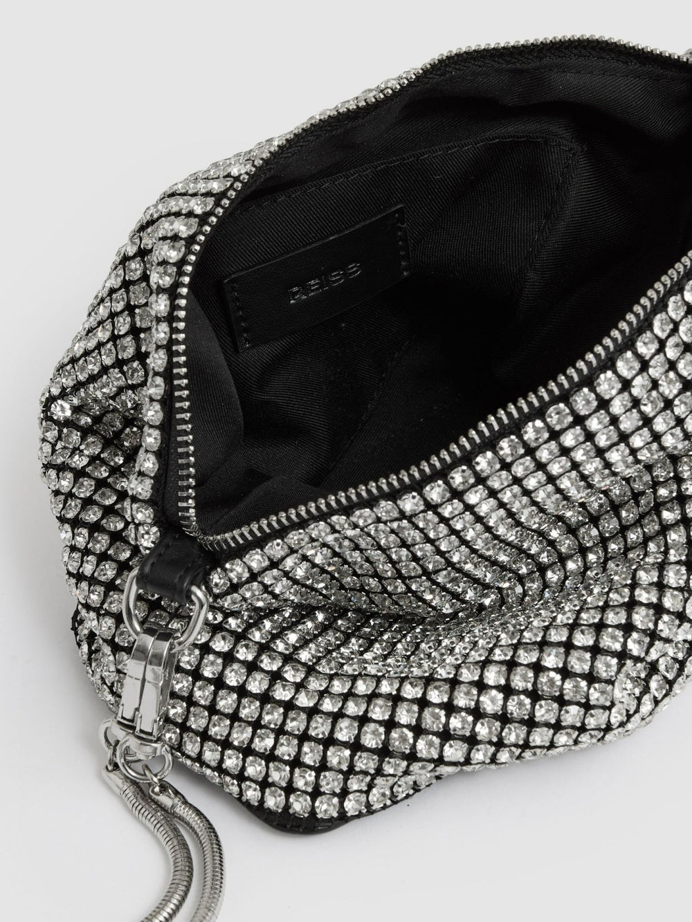 Crystal Bracelet Pouch Bag Silver | Womens