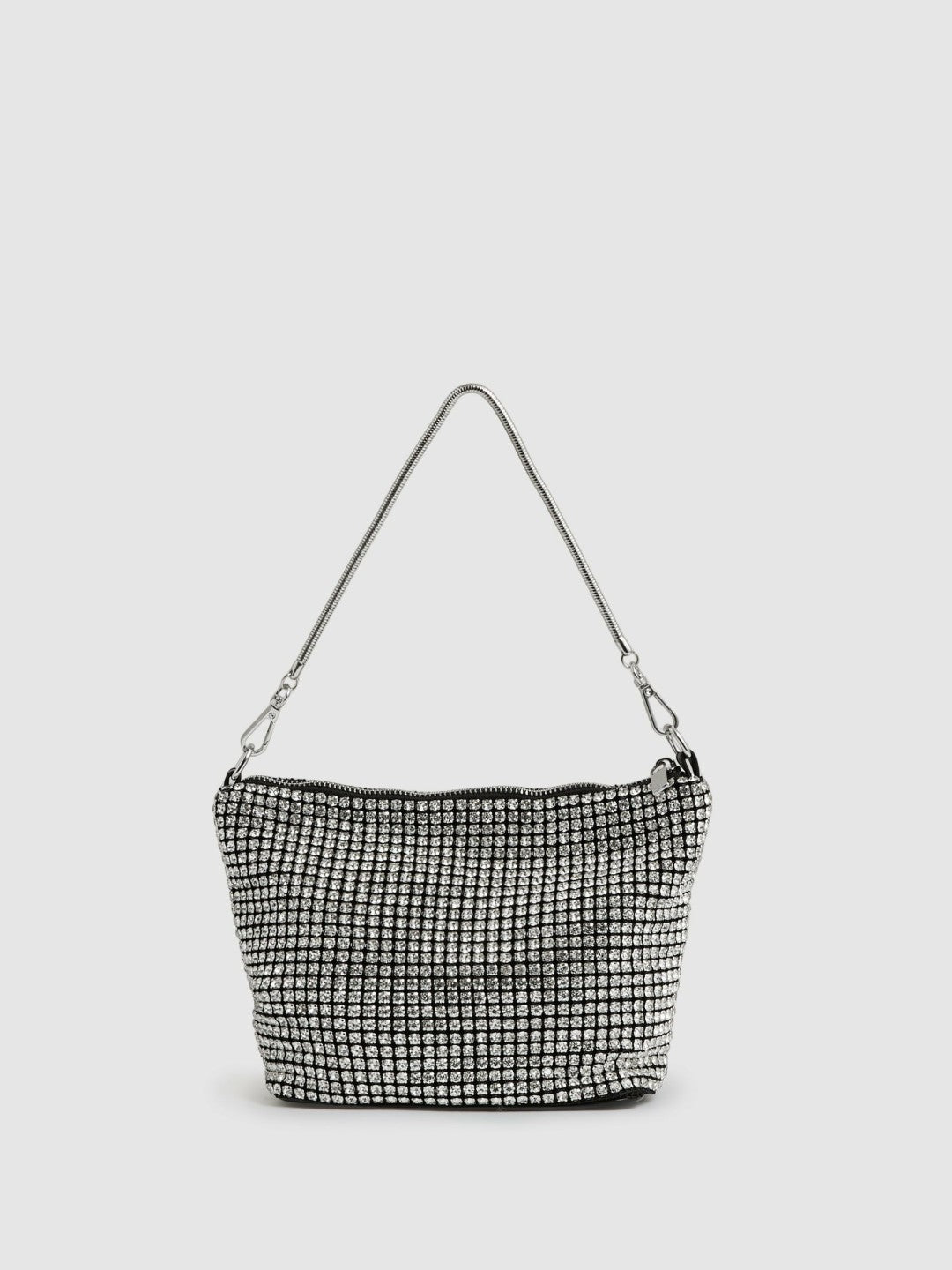 Crystal Bracelet Pouch Bag Silver | Womens