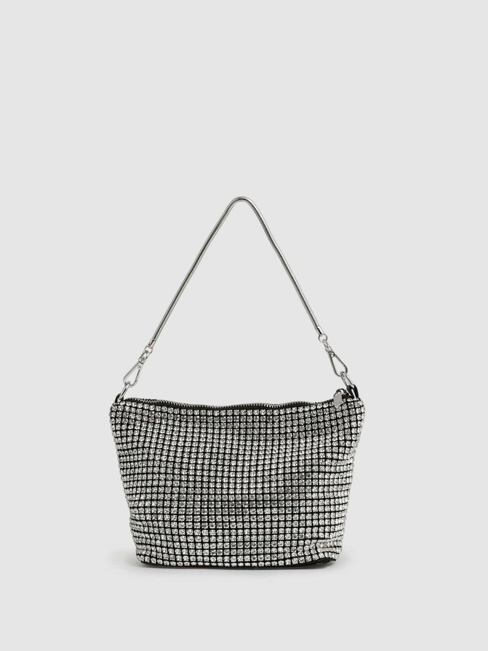 Crystal Bracelet Pouch Bag Silver | Womens
