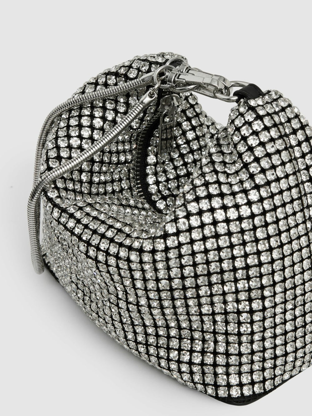 Crystal Bracelet Pouch Bag Silver | Womens