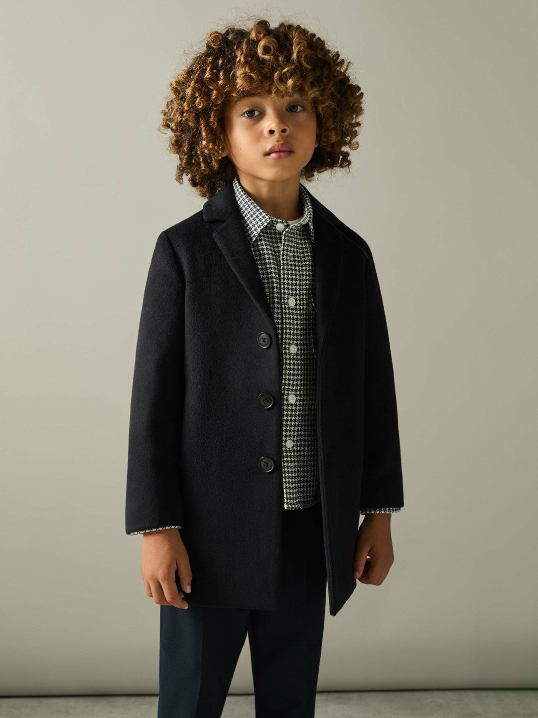 3-9 yrs Single Breasted Overcoat Navy | Children