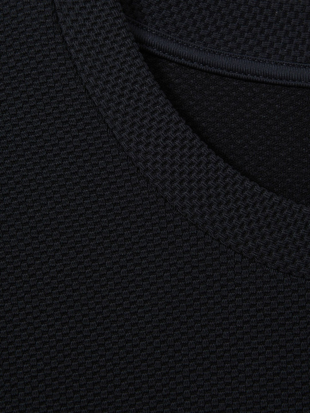 Textured Crew-Neck T-Shirt Navy | Mens
