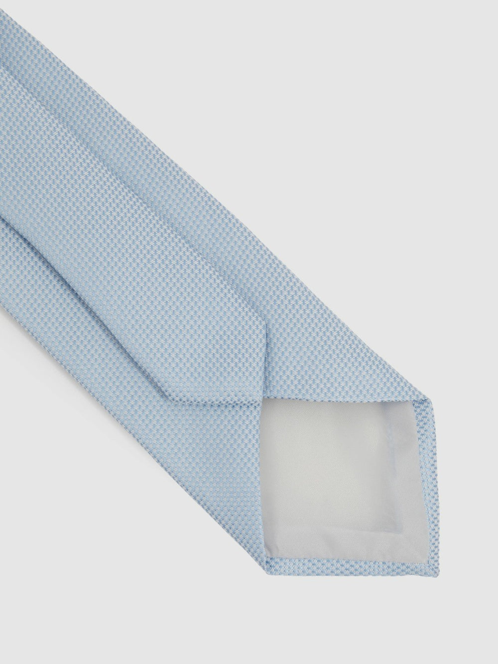 Textured Silk Blend Tie Light Blue | Mens