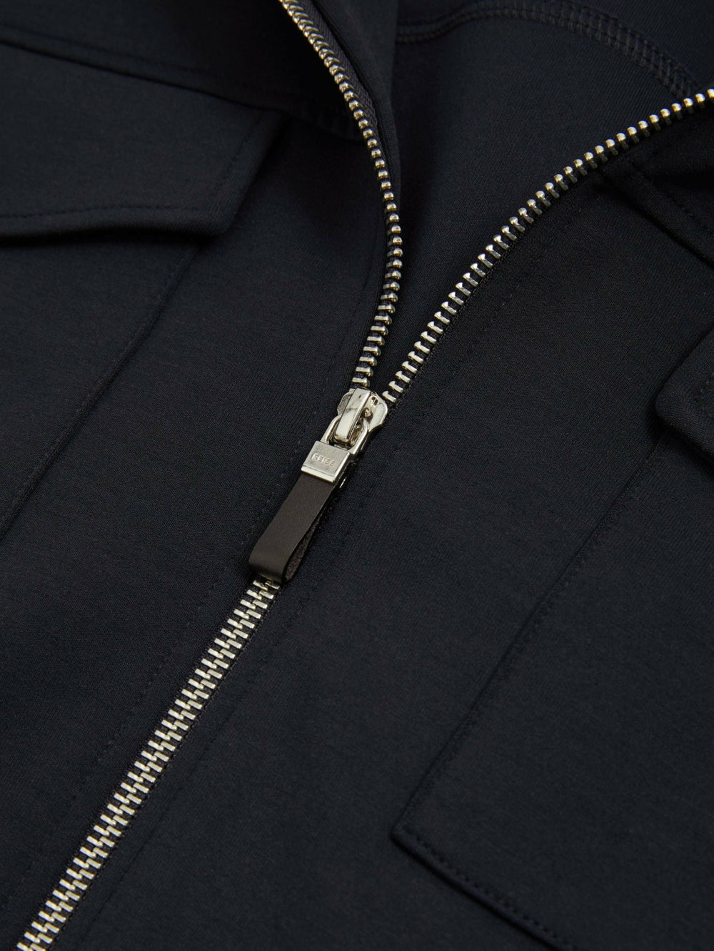 Interlock Jersey Zip-Through Jacket Navy Blue | Mens