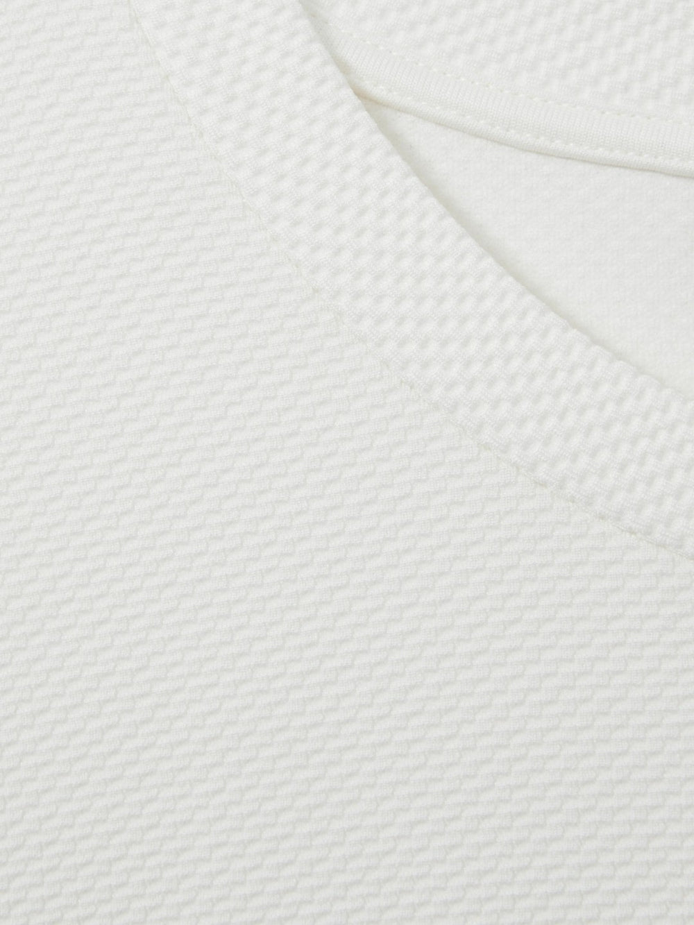Textured Crew-Neck T-Shirt Off White | Mens