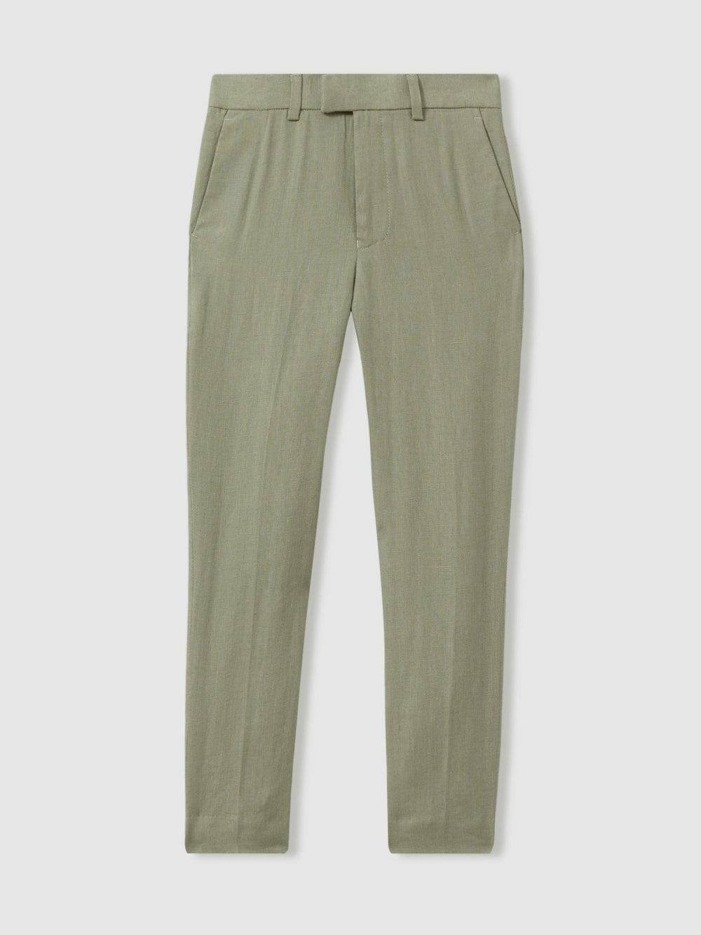 3-9 yrs Slim Fit Linen Adjustable Trousers Apple | Children