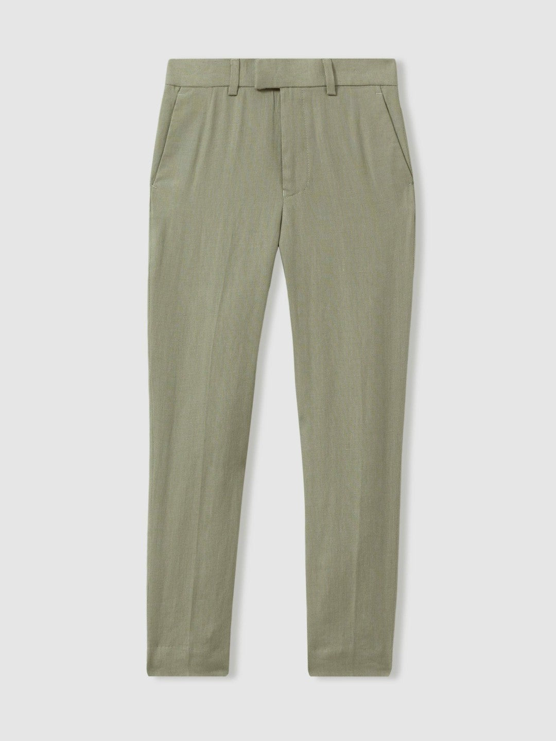 3-9 yrs Slim Fit Linen Adjustable Trousers Apple | Children