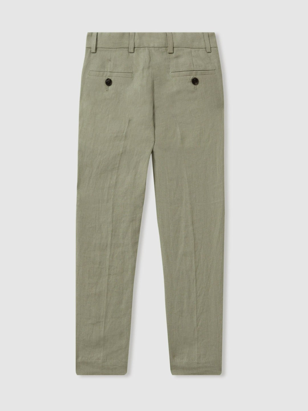 3-9 yrs Slim Fit Linen Adjustable Trousers Apple | Children