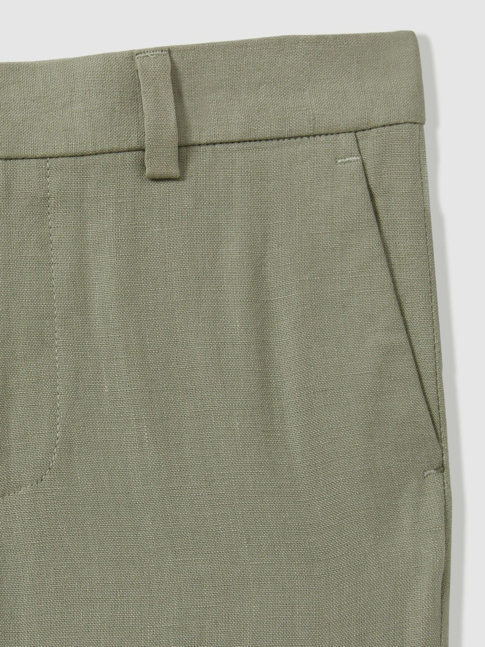 3-9 yrs Slim Fit Linen Adjustable Trousers Apple | Children