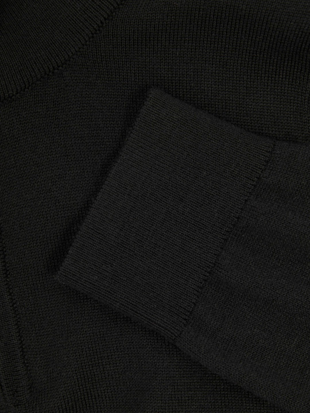 3-9 yrs Merino Wool Half-Zip Funnel Neck Jumper Black | Children