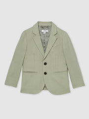 3-9 yrs Linen Single Breasted Blazer Apple | Children