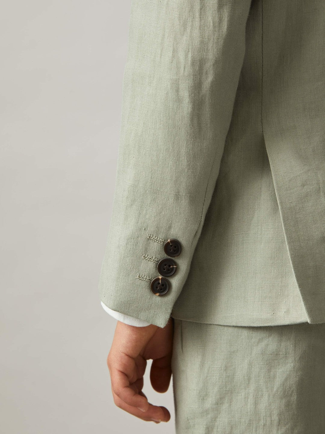3-9 yrs Linen Single Breasted Blazer Apple | Children