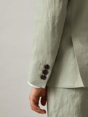 3-9 yrs Linen Single Breasted Blazer Apple | Children