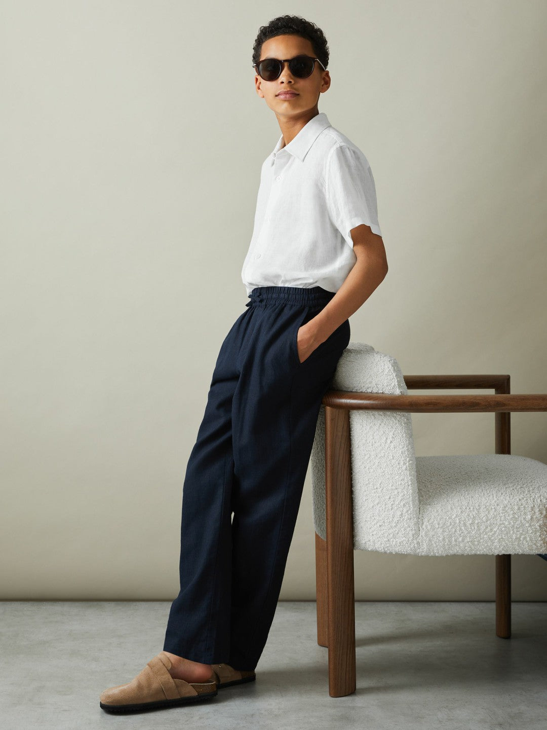 3-9 yrs Short Sleeve Shirt White | Children