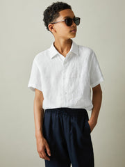 3-9 yrs Short Sleeve Shirt White | Children