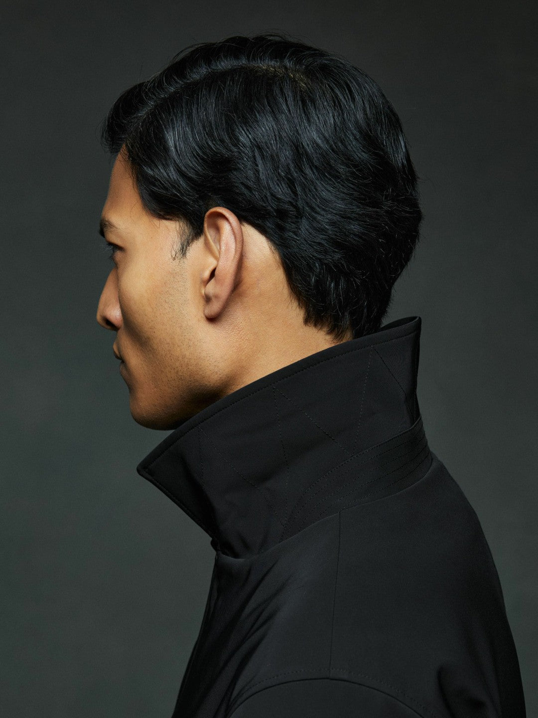 Hybrid Removable Funnel Neck Overcoat Black | Mens