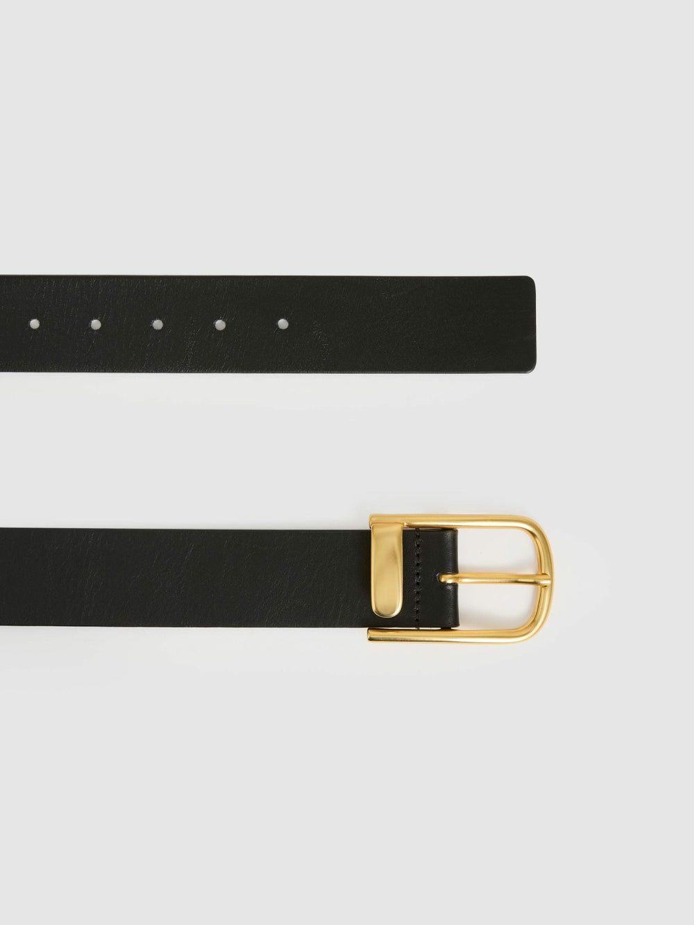 Leather Half Keeper Belt Black | Womens