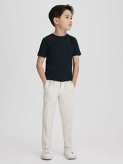 9-13 yrs Crew Neck T-Shirt Navy | Children