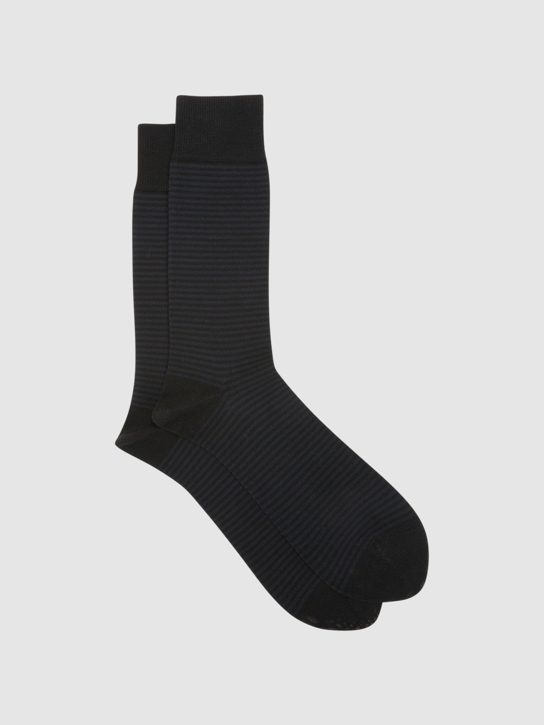 Striped Socks Black/Navy | Mens