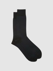 Striped Socks Black/Navy | Mens