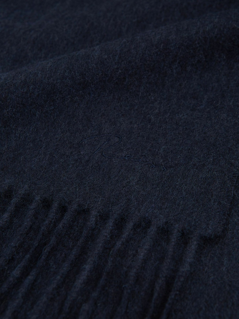 Wool and Cashmere Scarf Navy | Mens