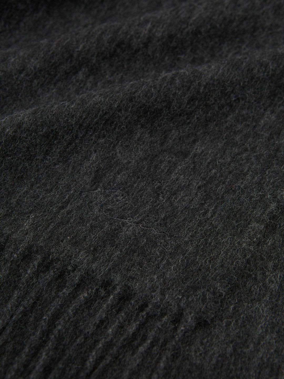 Wool and Cashmere Scarf Charcoal | Mens