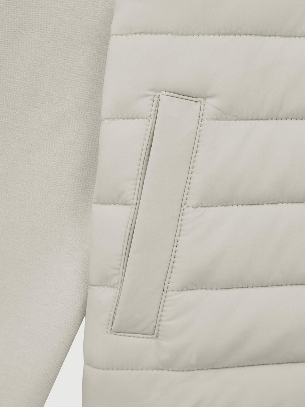 3-9 yrs Funnel Neck Quilted Hybrid Jacket Stone | Children