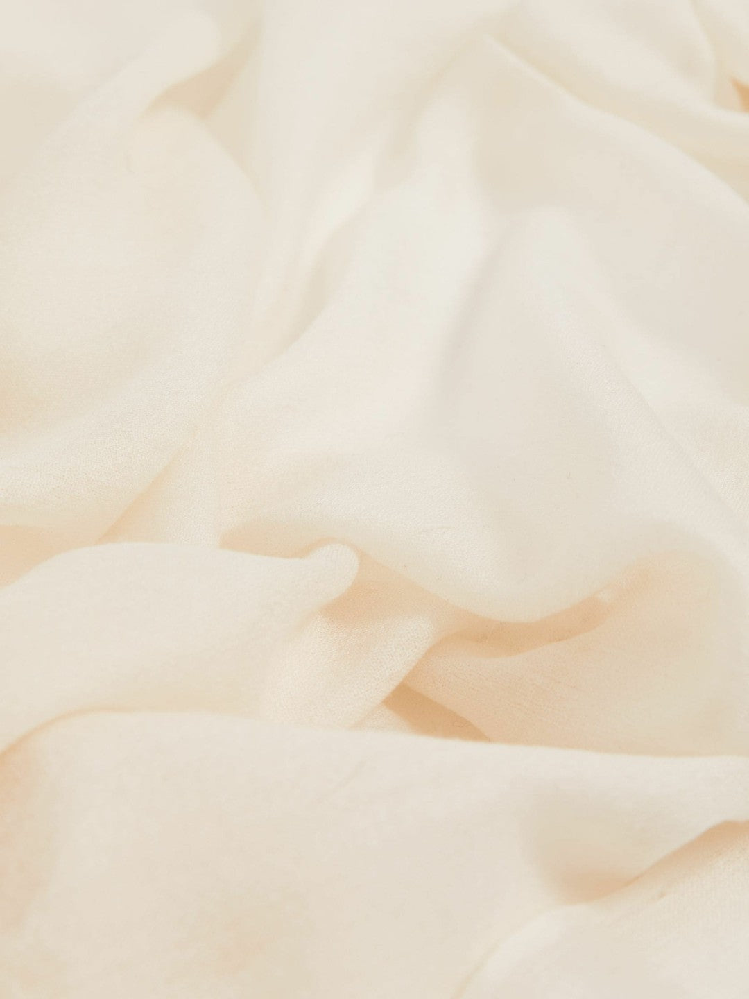 Wool-Cashmere Lightweight Scarf Off White | Womens