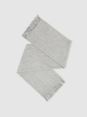 Wool-Cashmere Scarf Soft Grey | Womens