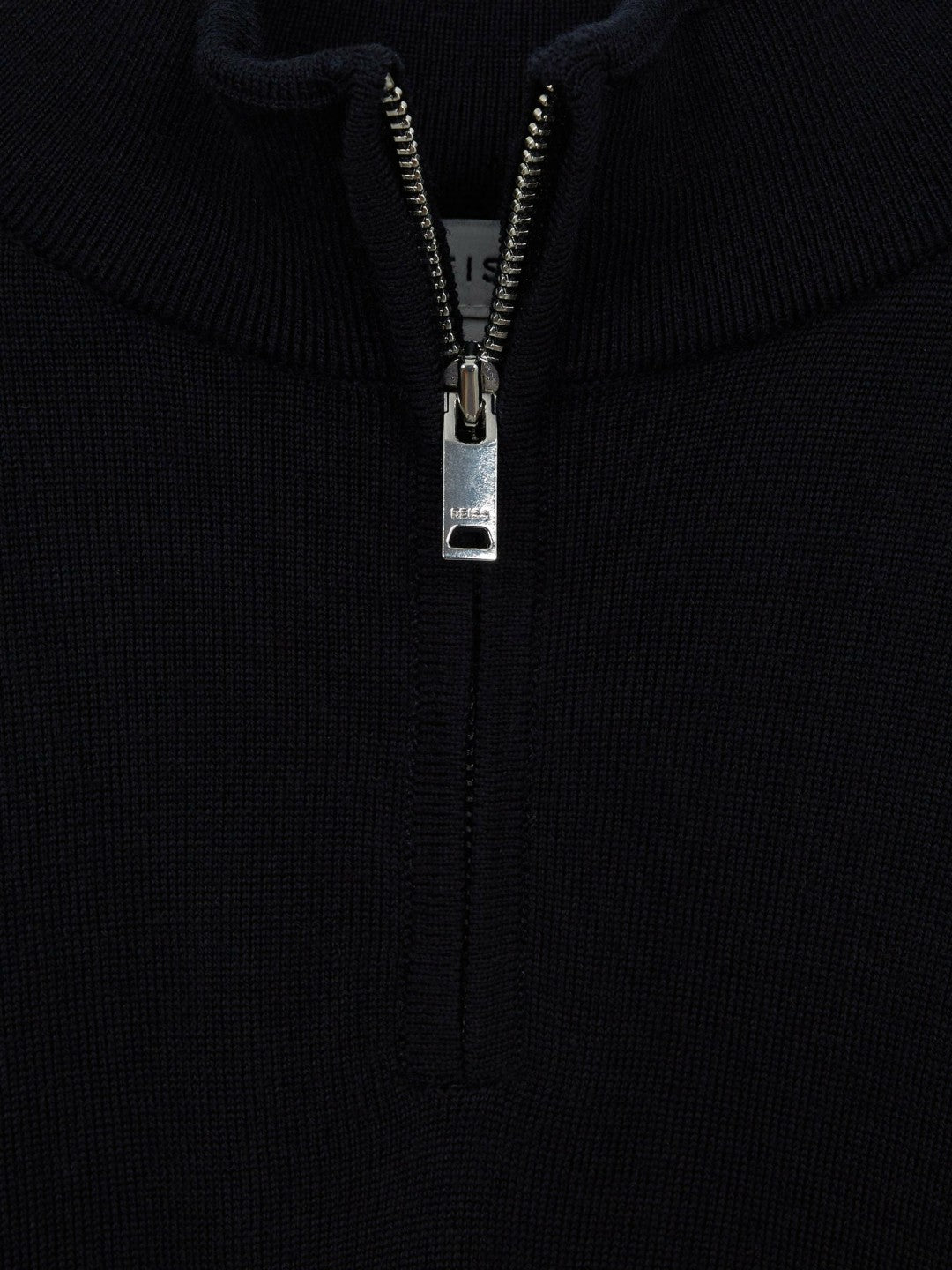 3-9 yrs Merino Wool Zip-Neck Jumper Navy | Children