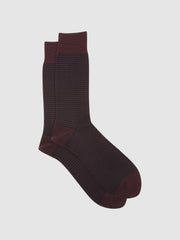 Striped Socks Bordeaux | Mens
