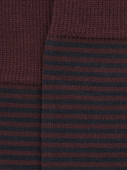 Striped Socks Bordeaux | Mens
