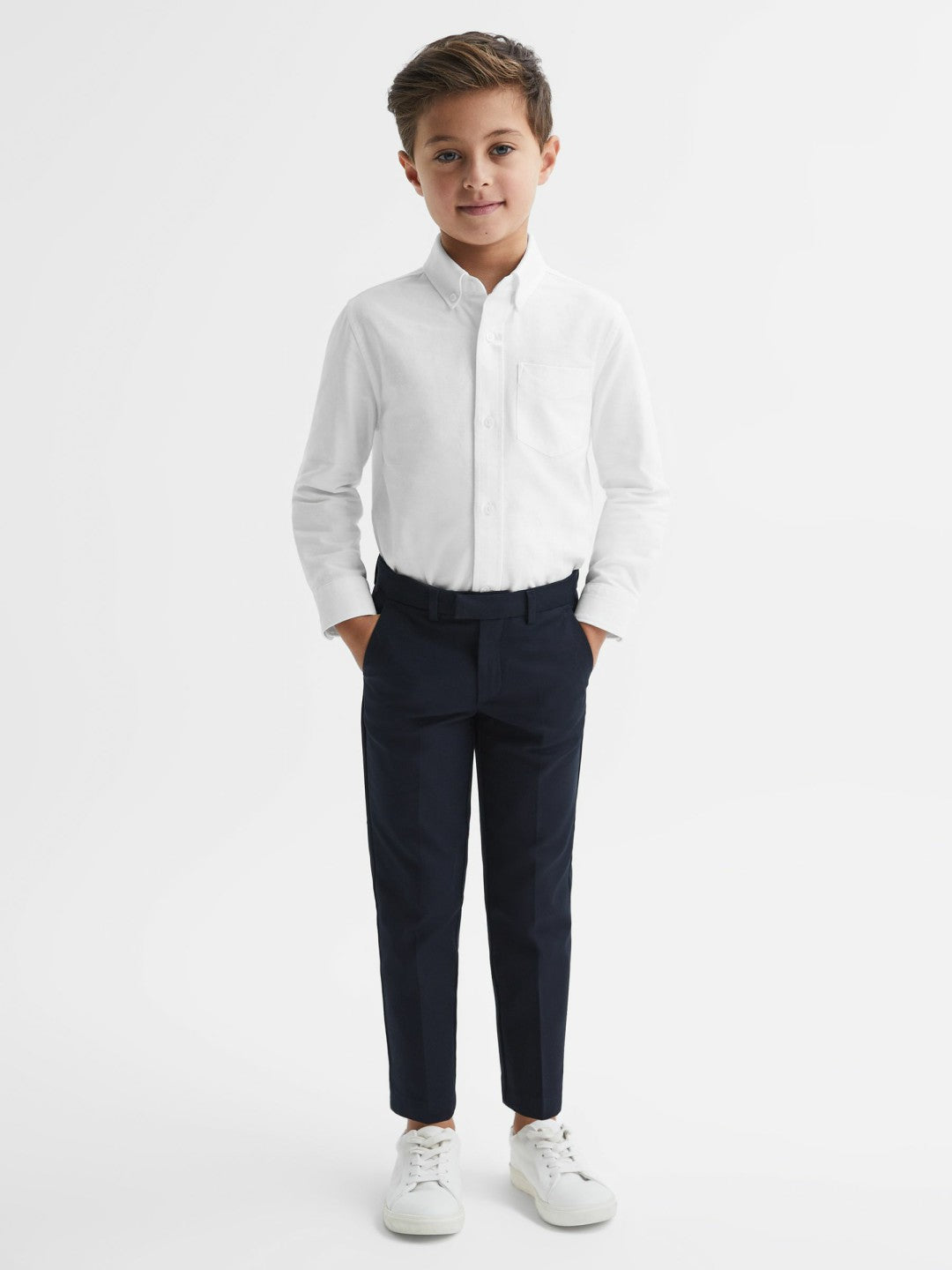 9-14 yrs Button Down Oxford Shirt White | Children