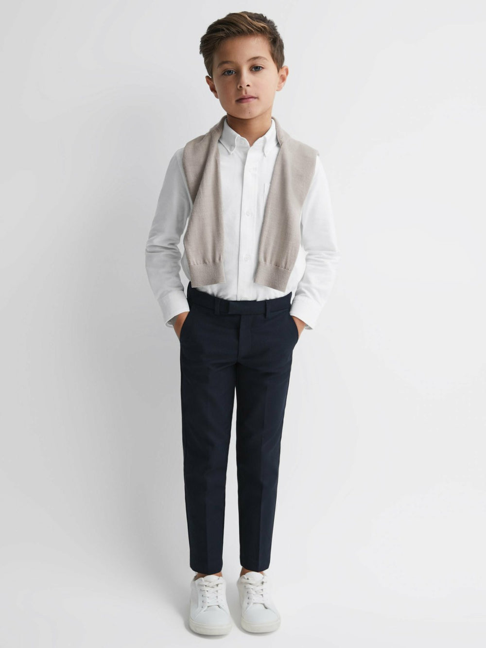 9-14 yrs Button Down Oxford Shirt White | Children
