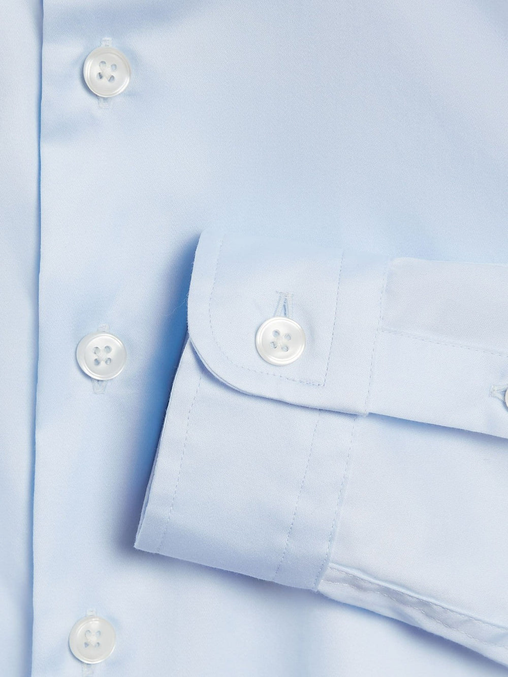4-9 yrs Slim-Fit Cotton Shirt Soft Blue | Children