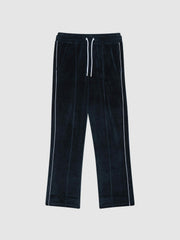 Velour Jogger With Piping Navy | Mens