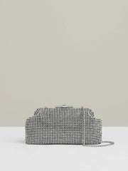 Embellished Clutch Bag Silver | Womens