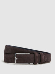 Suede Belt Chocolate | Mens