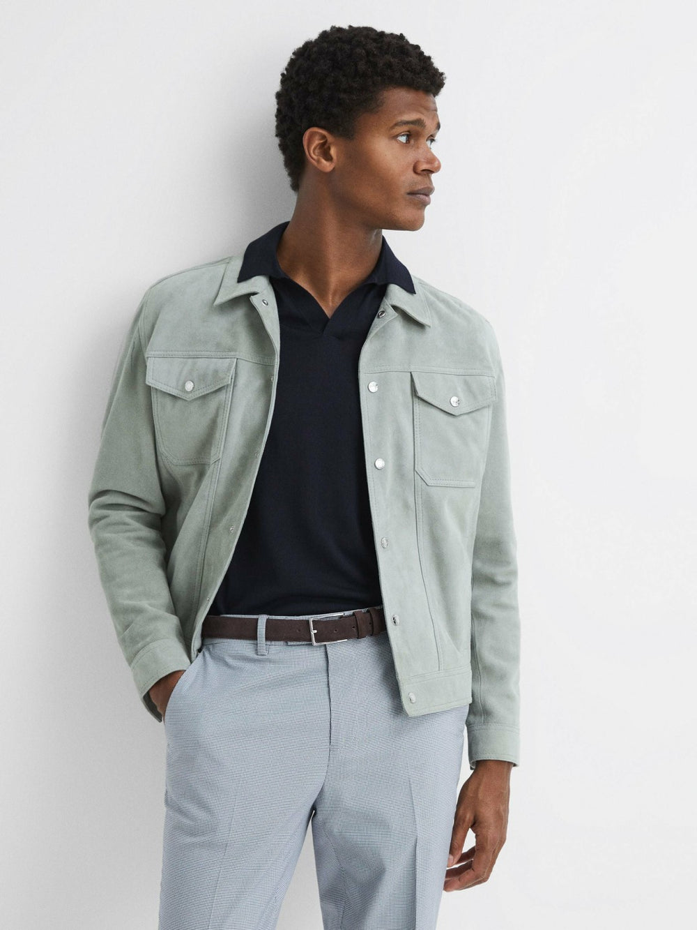Suede Belt Chocolate | Mens