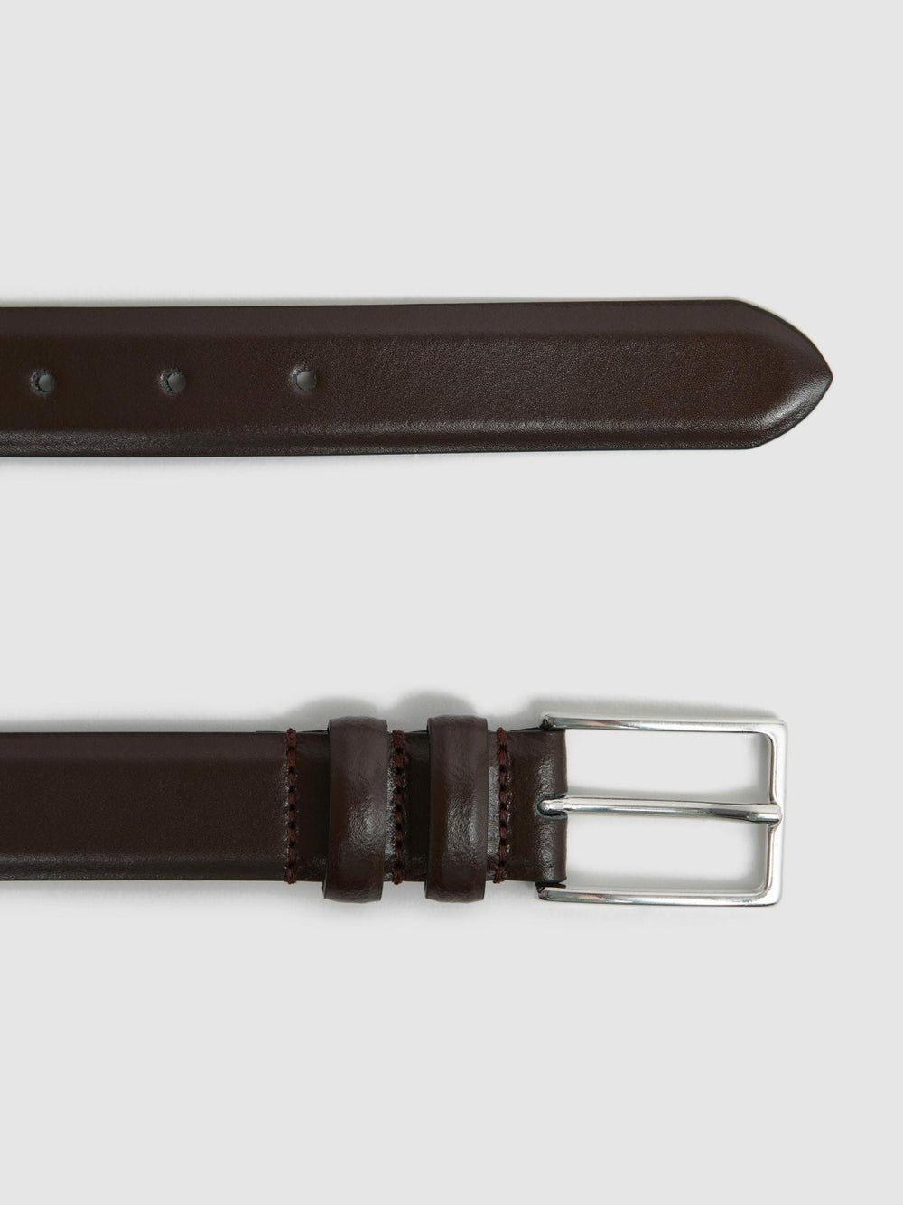 Smooth Leather Belt Chocolate | Mens