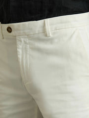 Short Length Casual Chino Shorts White | Mens