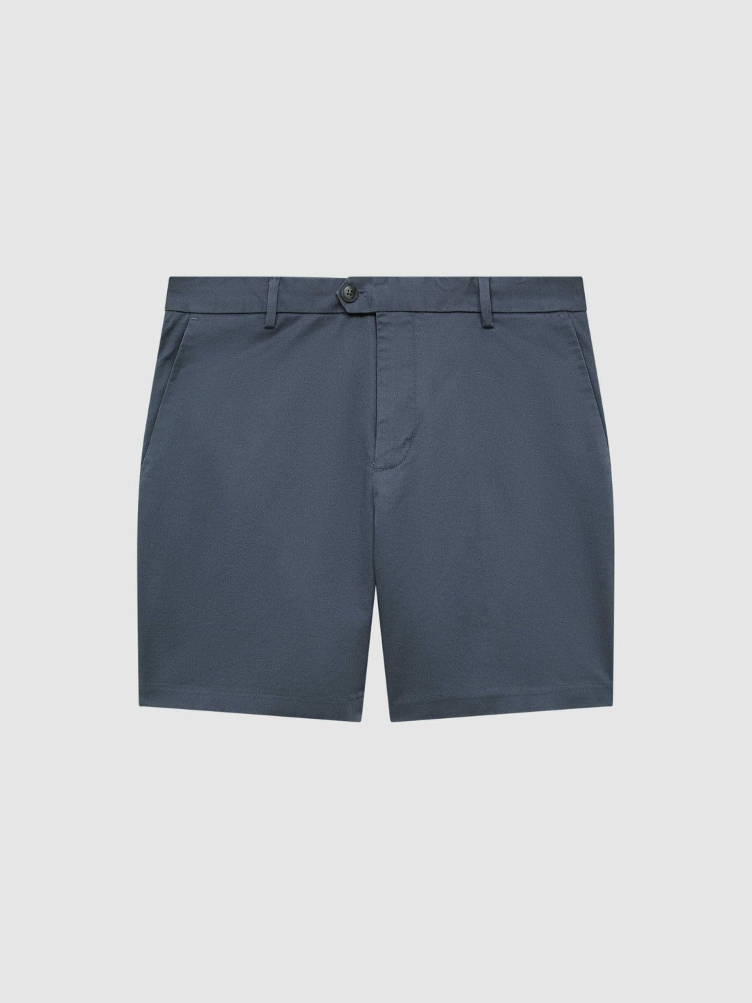 Short Length Casual Chino Shorts Airforce Blue | Mens
