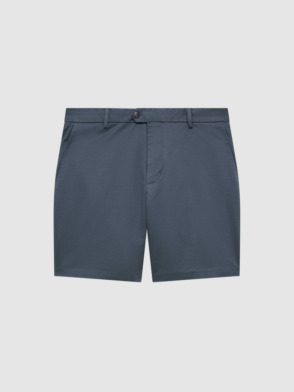 Short Length Casual Chino Shorts Airforce Blue | Mens