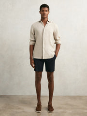 Short Length Casual Chino Shorts Navy | Mens