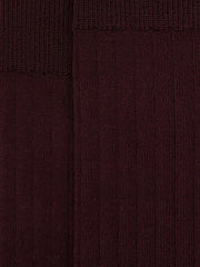 Ribbed Socks Bordeaux | Mens