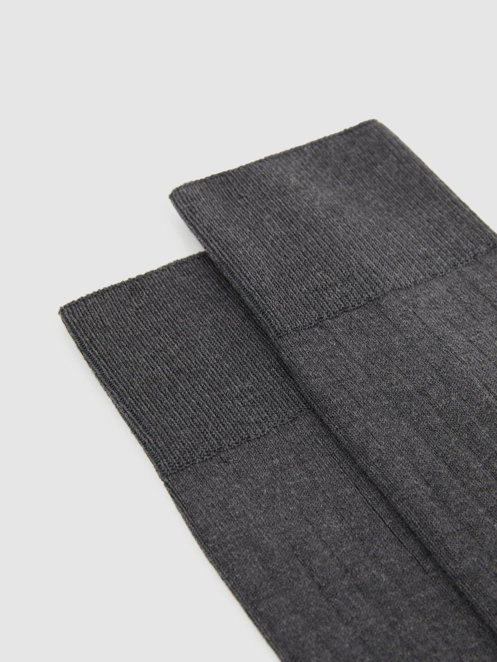 Ribbed Socks Charcoal | Mens