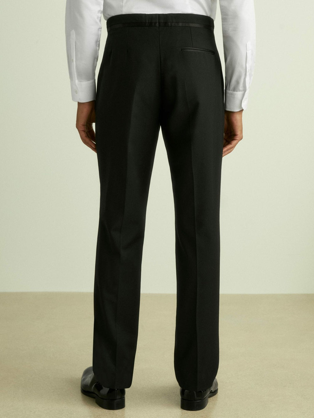 Modern Fit Tuxedo Trousers Black | Mens