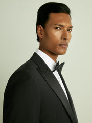 Regular Fit Single Breasted Tuxedo Jacket Black | Mens