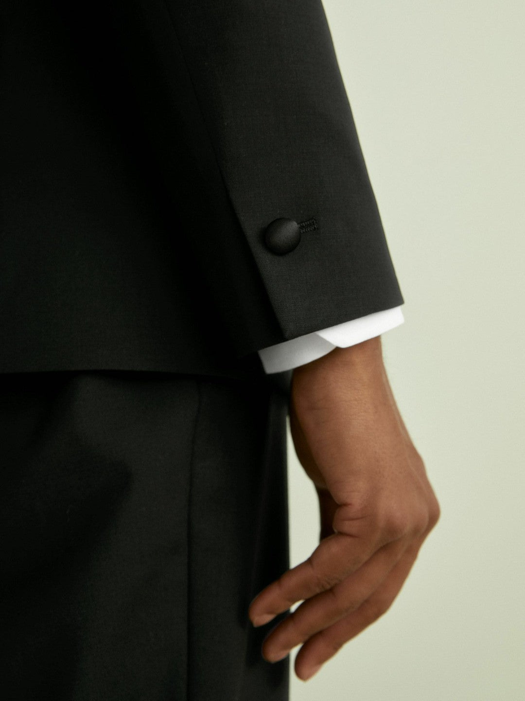 Regular Fit Single Breasted Tuxedo Jacket Black | Mens