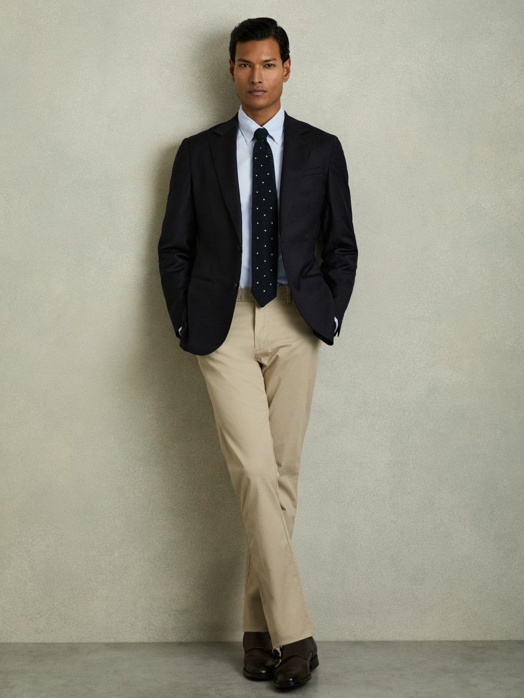 Slim-Fit Button-Down Collar Cotton Oxford Shirt Soft Blue | Mens